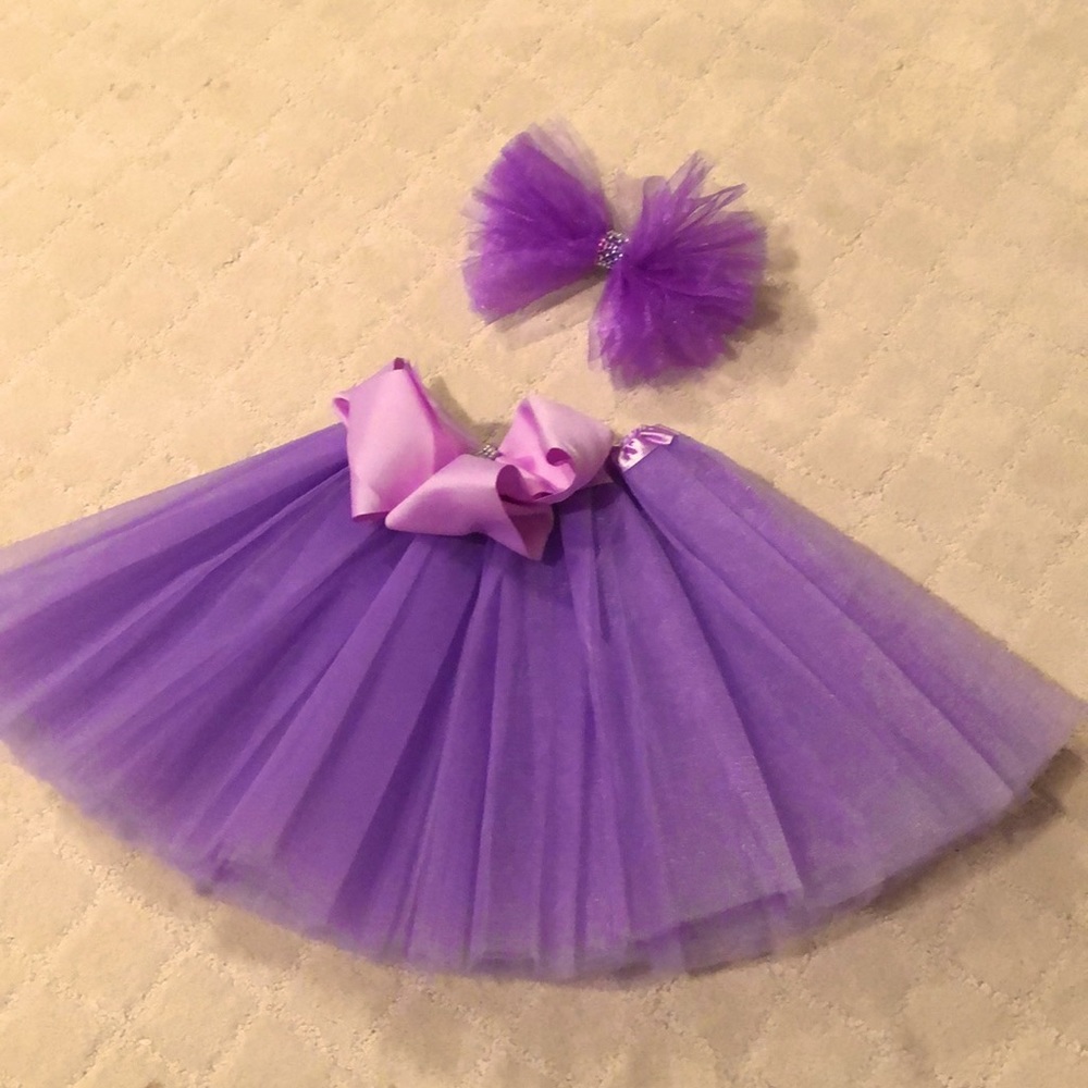 Tulle tutu and matching hair bow